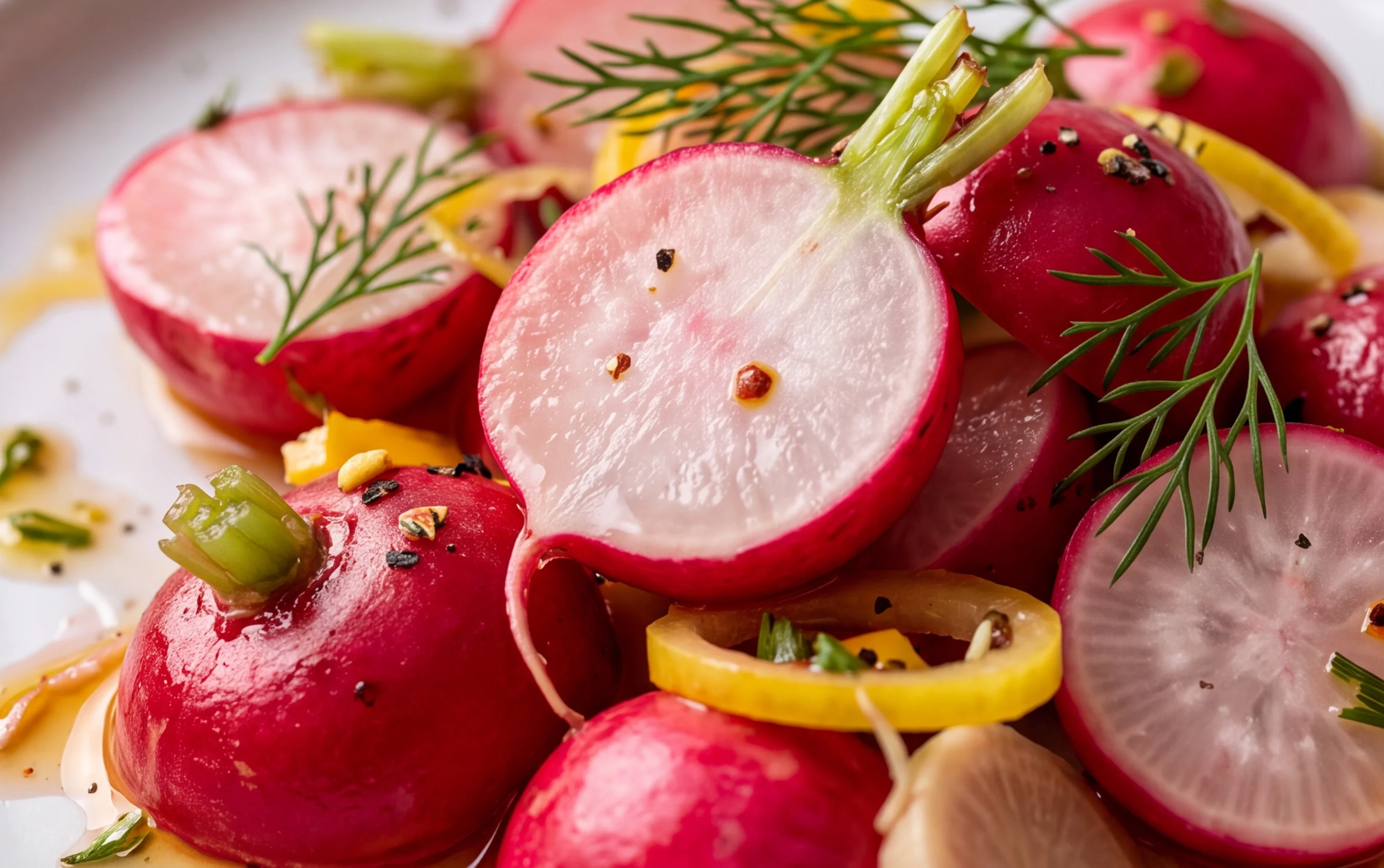 Easy Quick Pickled Radishes